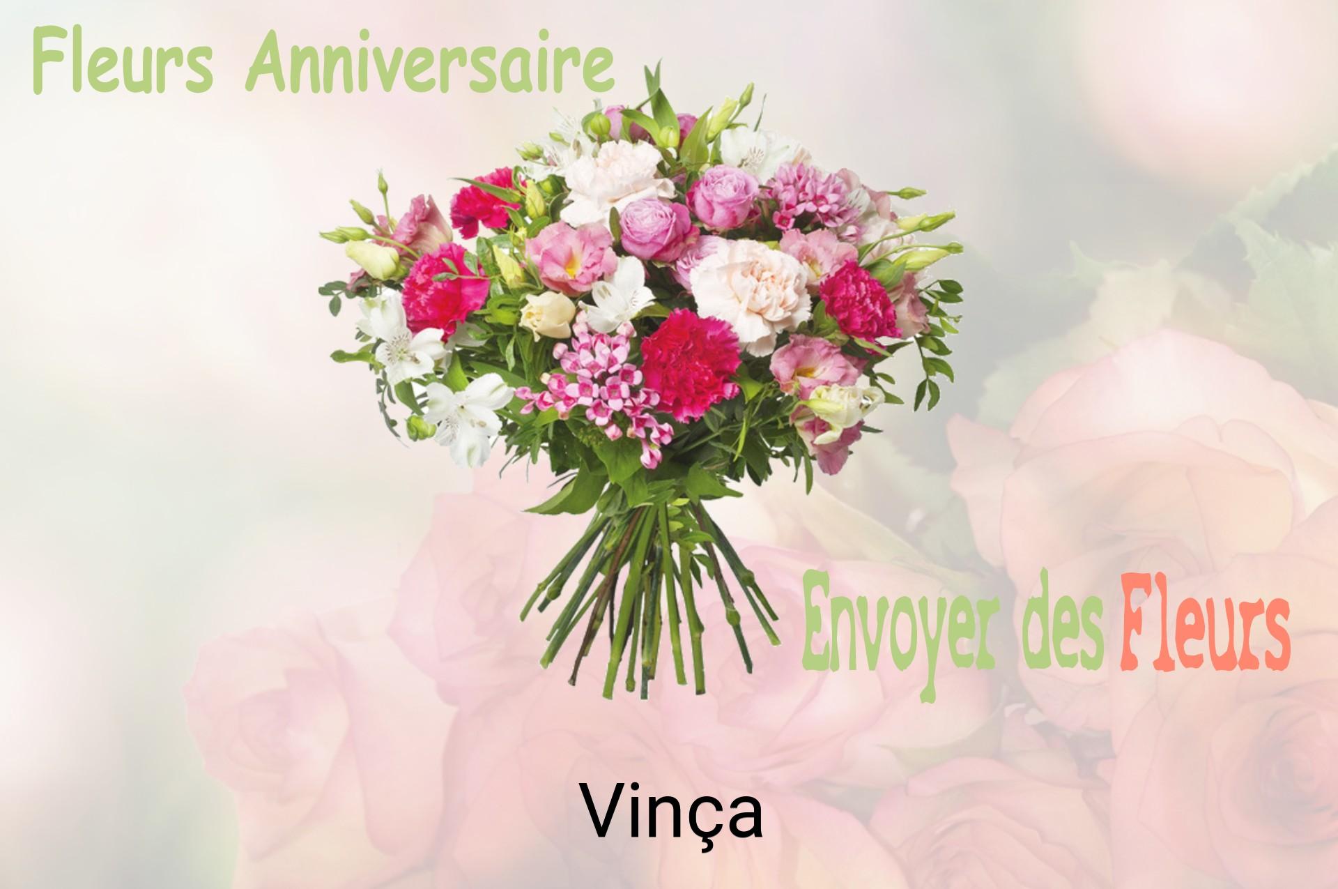 Bouquet de fleurs d’anniversaire livré à Vinça