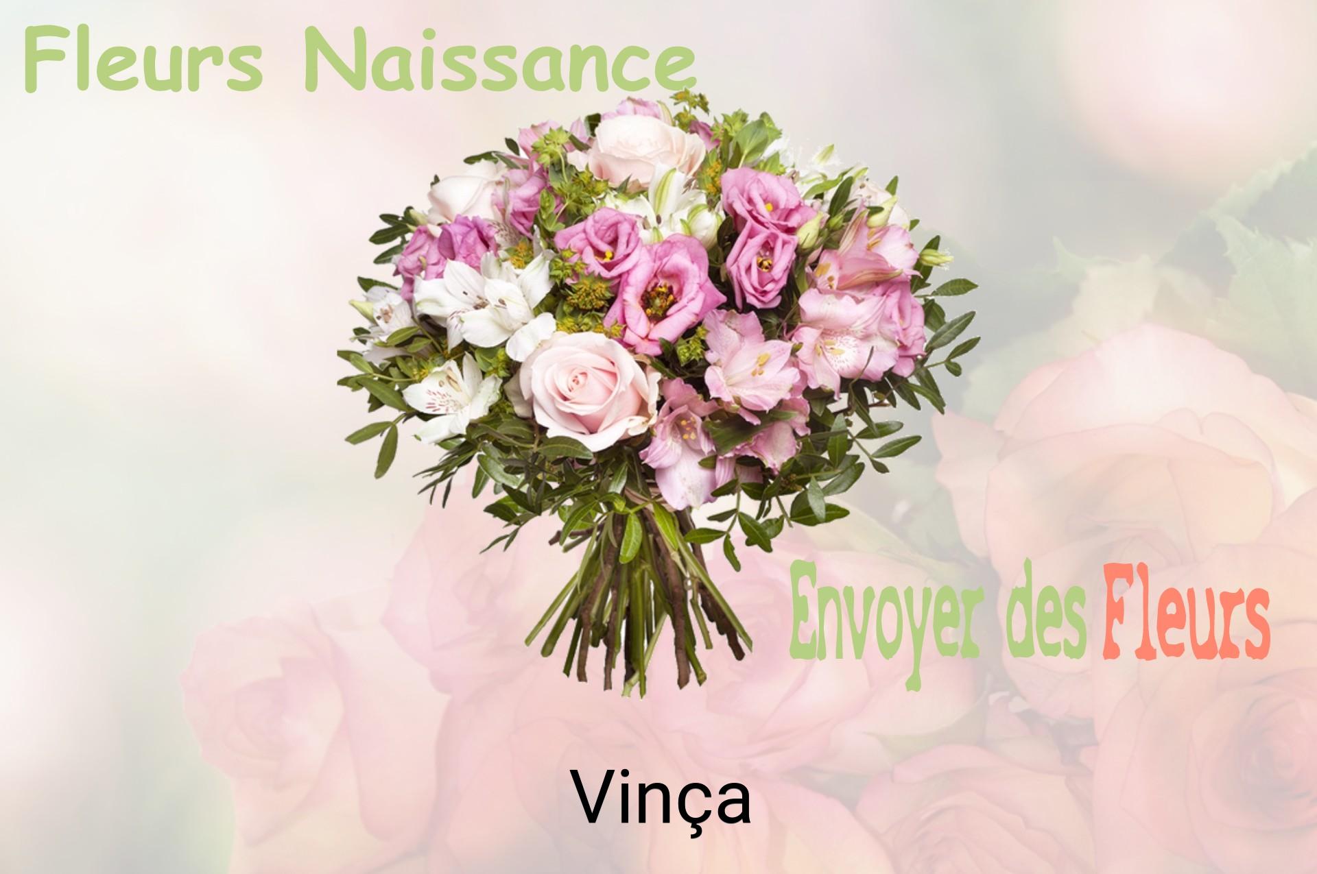 Bouquet de fleurs de naissance livré à Vinça